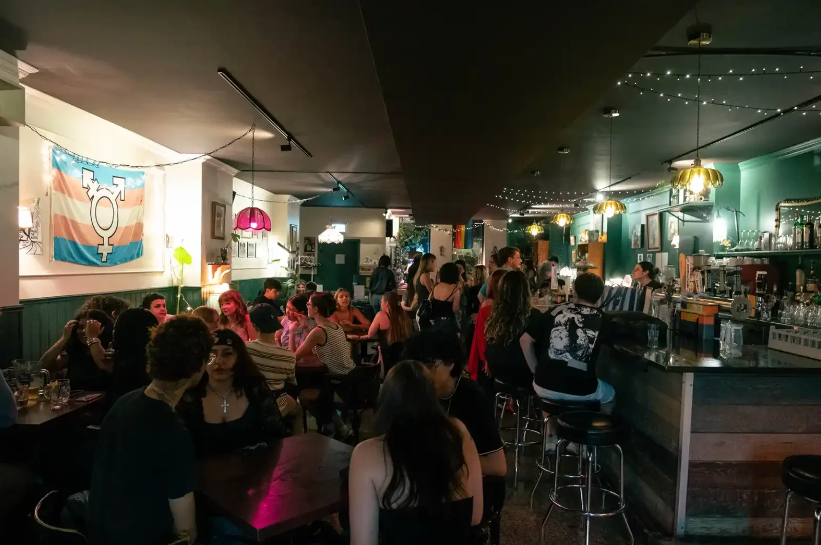 room full of people during launch event